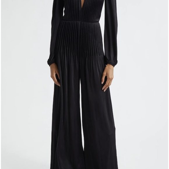 FARM Rio Black Ribbed Jumpsuit - Picture 2 of 9